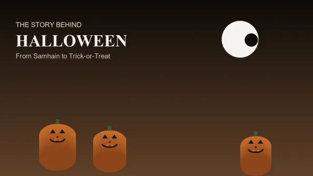 Carved jack-o'-lanterns glowing on a doorstep on Halloween night